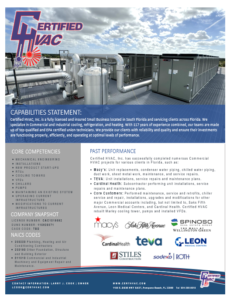 Certified HVAC Capabilities Statement 2024